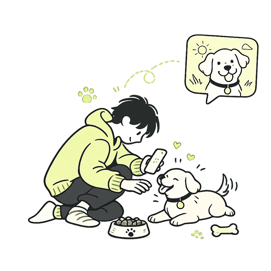 Kid hugging a dog